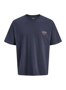 Camiseta Jack and Jones Montauk azul marino para hombre