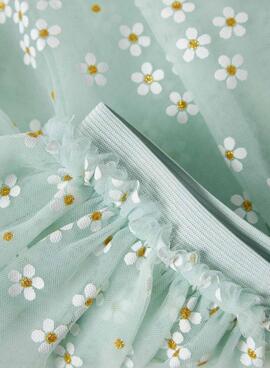 Falda Name It Floral verde para niña