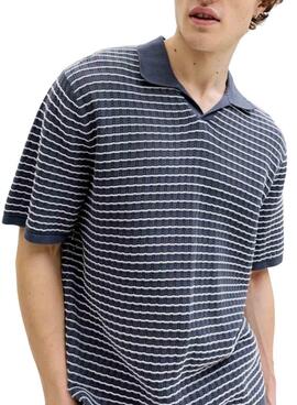 Polo Jack and Jones Nantucket rayas azul para hombre