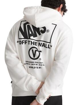 Sudadera Vans Stacked blanco para hombre