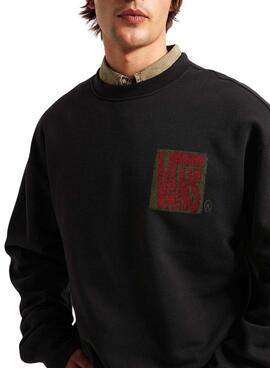 Sudadera Vans Strech Stack negro para hombre