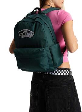 Mochila Vans Old Skool classic verde para mujer y hombre