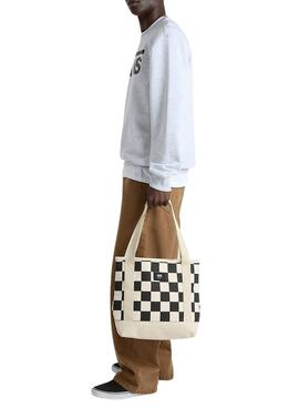 Bolso Vans Pergs blanco y negro para hombre y mujer