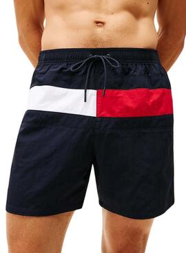 Bañador Tommy Hilfiger Flag azul para hombre