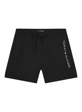 Bañador Tommy Hilfiger logo negro para hombre