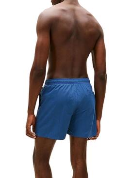 Bañador Tommy Hilfiger logo azul para hombre