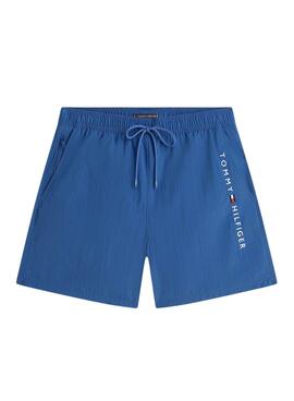 Bañador Tommy Hilfiger logo azul para hombre