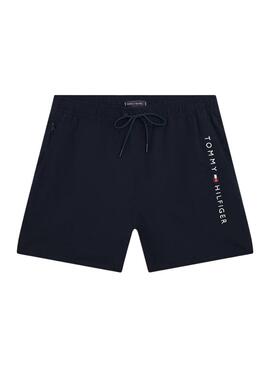 Bañador Tommy Hilfiger logo azul marino para hombre