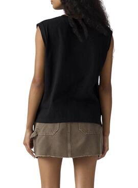 Camiseta Levis Boxy Tank negro para mujer