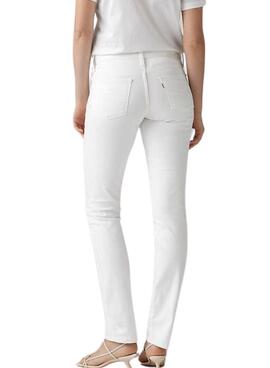 Pantalón vaquero Levis 314 shaping blanco para mujer