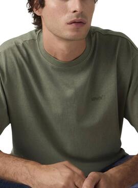 Camiseta Levis Red Tab Vintage verde para hombre