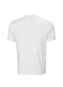 Camiseta Helly Hansen Core blanco para hombre