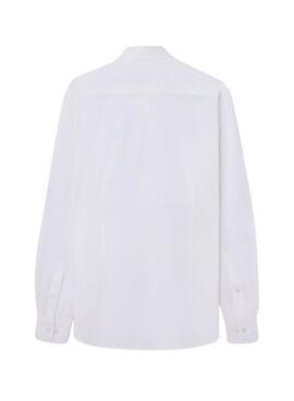 Camisa Silbon Sport Lino blanco para hombre