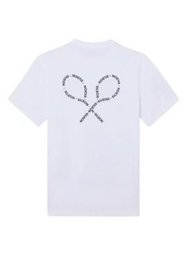 Camiseta Silbon Lettering blanco para hombre