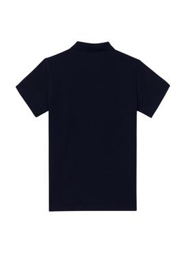 Polo Silbon cásico azul marino para hombre