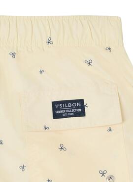 Bañador Silbon raquetas amarillo para hombre