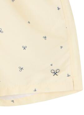 Bañador Silbon raquetas amarillo para hombre