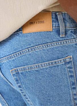 Bermudas Only and Sons Sedge denim medio para hombre