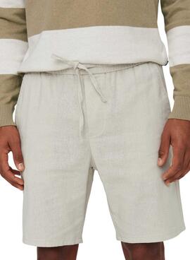 Bermudas Only and Sons Linus beige para hombre
