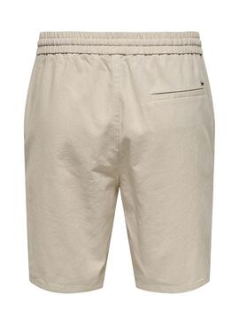 Bermudas Only and Sons Linus beige para hombre