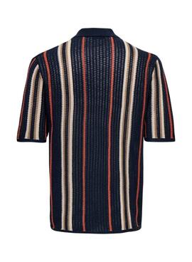 Polo Only and Sons Leon azul marino para hombre