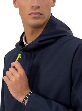 Parka El Pulpo impermeable azul marino para hombre
