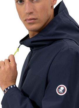 Parka El Pulpo impermeable azul marino para hombre