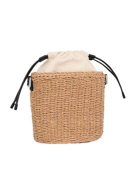 Bolso Tous saca Scoubidou natural y negro para mujer