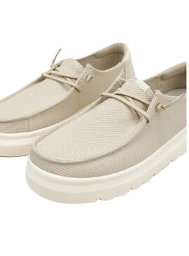 Zapatos Walkin Pitas Menton beige para mujer