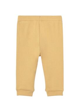 Pack 2 pantalones Mayoral acanalados mostaza y verde agua para bebé