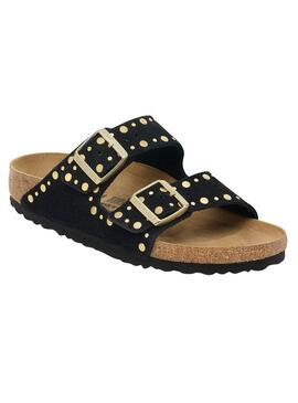 Sandalias Birkenstock Arizona Rivets negro para mujer