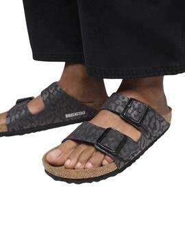 Sandalias Birkenstock Arizona Leo negro para mujer