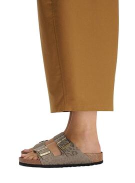 Sandalias Birkenstock Arizona Leo beige para mujer