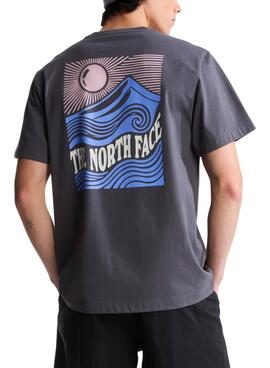 Camiseta The North Face Mountain antracita para hombre