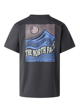 Camiseta The North Face Mountain antracita para hombre
