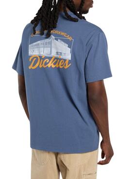 Camiseta Dickies Wellsville azul para hombre