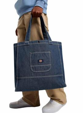 Bolso Dickies tote denim oscuro para mujer y hombre