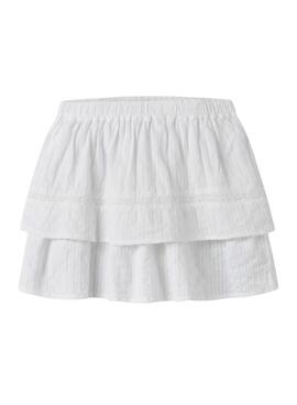 Falda Name It Fatidiasing blanco para niña