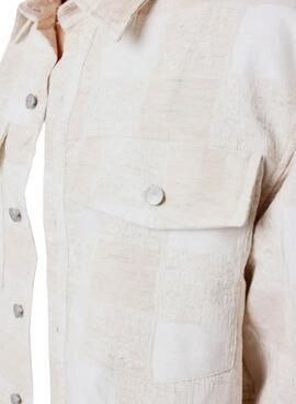 Camisa Project x Paris Jacquard beige para hombre
