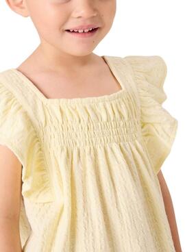 Top Name It Filura amarillo para niña