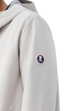 Parka El Pulpo impermeable beige para hombre