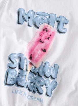 Top Name It Fadeaz blanco para niña