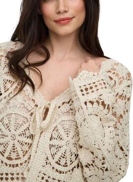 Chaqueta Only Waterly beige para mujer