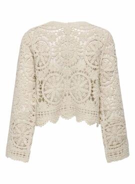 Chaqueta Only Waterly beige para mujer