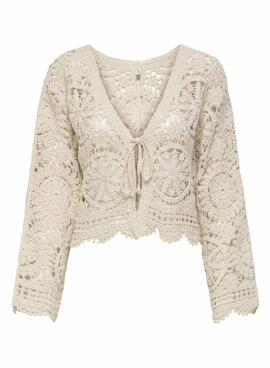 Chaqueta Only Waterly beige para mujer
