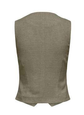 Chaleco Only Siesta verde para mujer