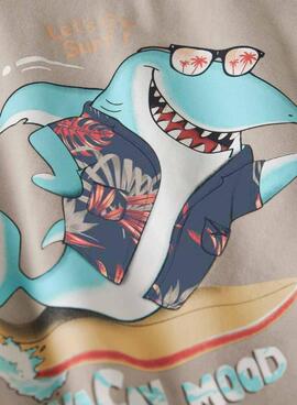 Camiseta Name It Fopz tostado para niño