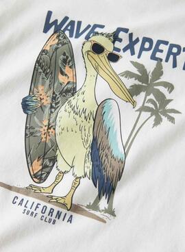 Camiseta Name It Fopz blanco para niño