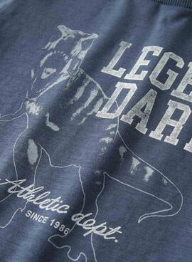 Camiseta Name It Feath azul para niño