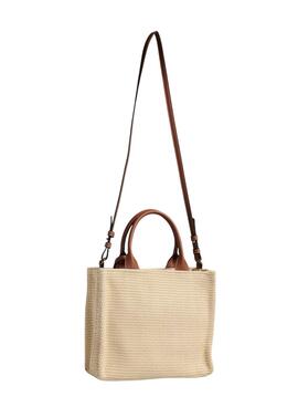 Bolso Pieces Kathrine beige para mujer